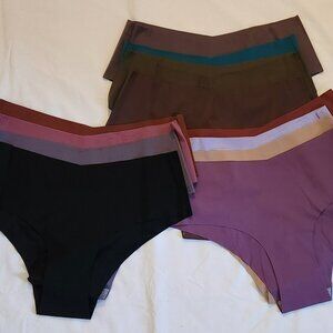 Lot of twelve pair of hip hugger panties sz L jewel tone NIP